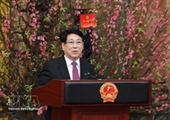 State leader extends Lunar New Year greetings to Presidential Office staff